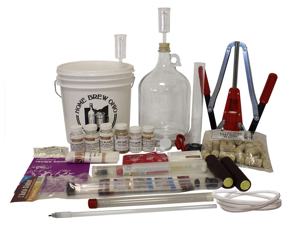 1 Gallon Wine From Fruit Complete 30pc Kit - Only Fruit & Bottles Required