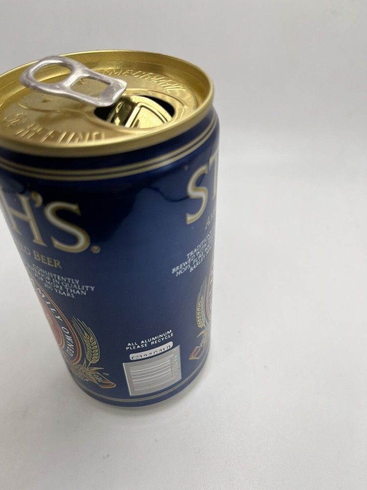 Vintage Stroh’s Beer Can Empty Top Opened Brewery Stroh