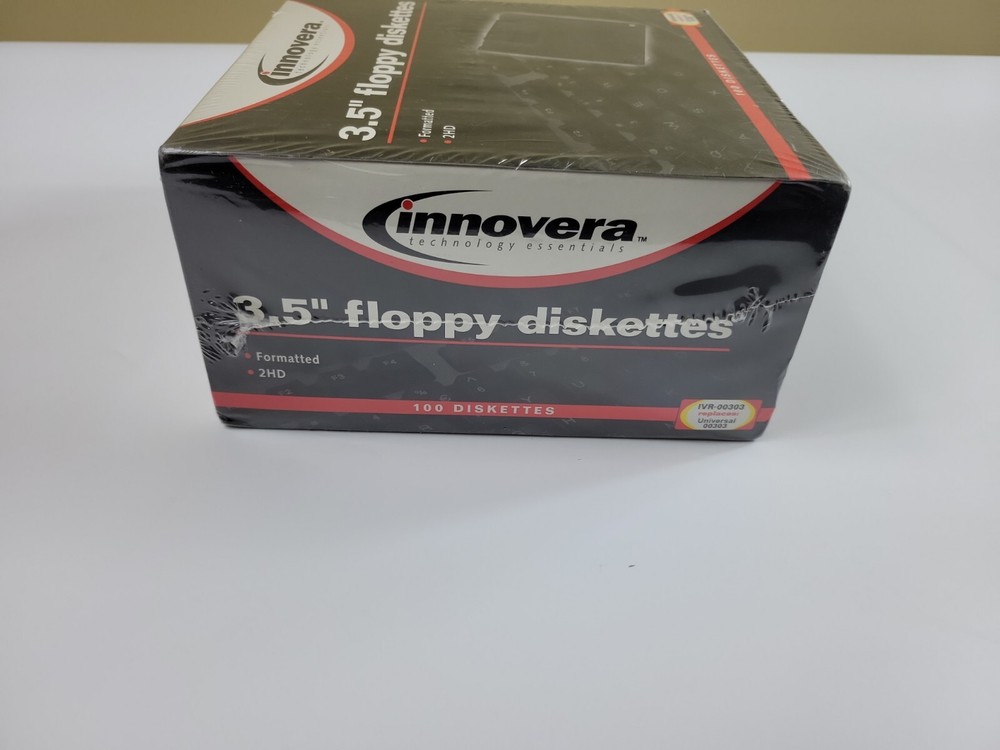 Innovera 3.5" Floppy Diskettes Double Side 100 Diskettes NEW Sealed