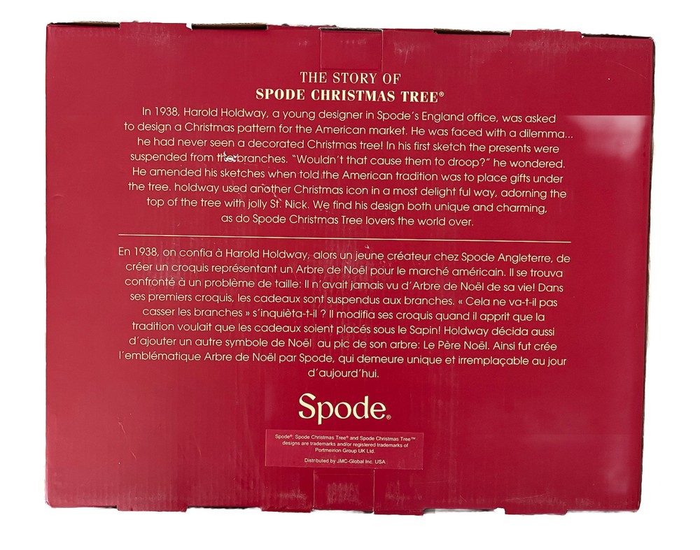 NIB Spode BIG Christmas Tree 18/10 Stainless 45 Pc Flatware Set (Service for 8)