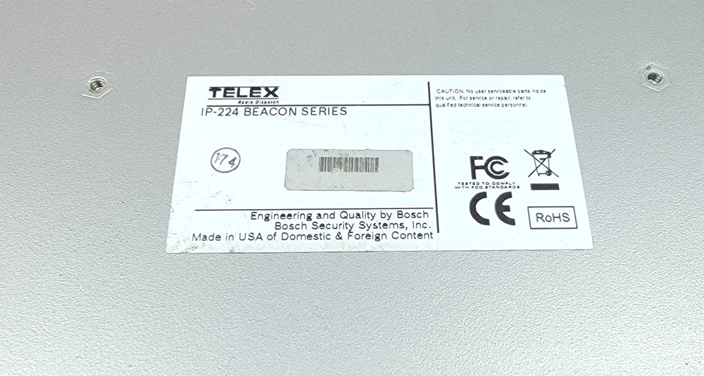 TELEX IP-224 Dual IP Remote Adapter Panel w/ Power Adapter