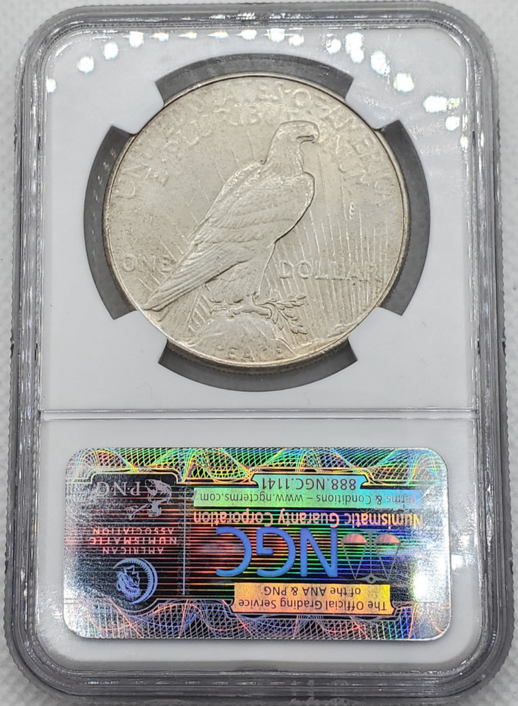 1934 Peace Silver Dollar NGC MS63+