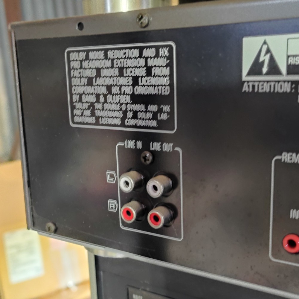 Technics RS-BR465 Stereo Cassette Deck Black Quick Reverse Auto Reverse