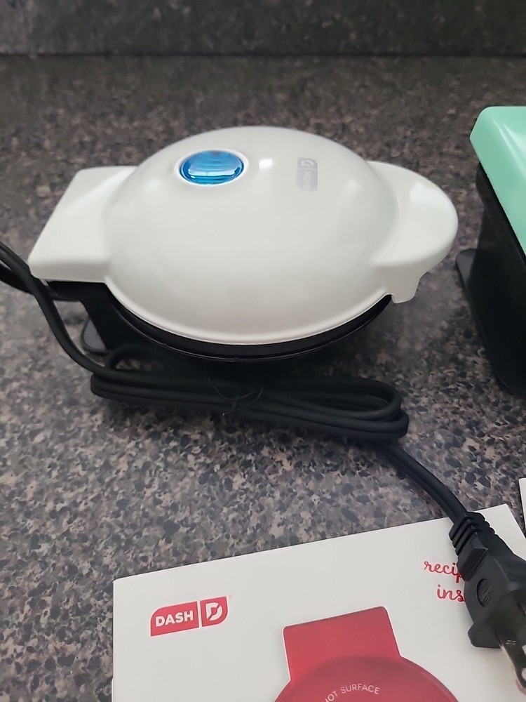 Bundle! DASH Express Mini Donut Maker AND Mini Waffle Maker Nonstick Press Type