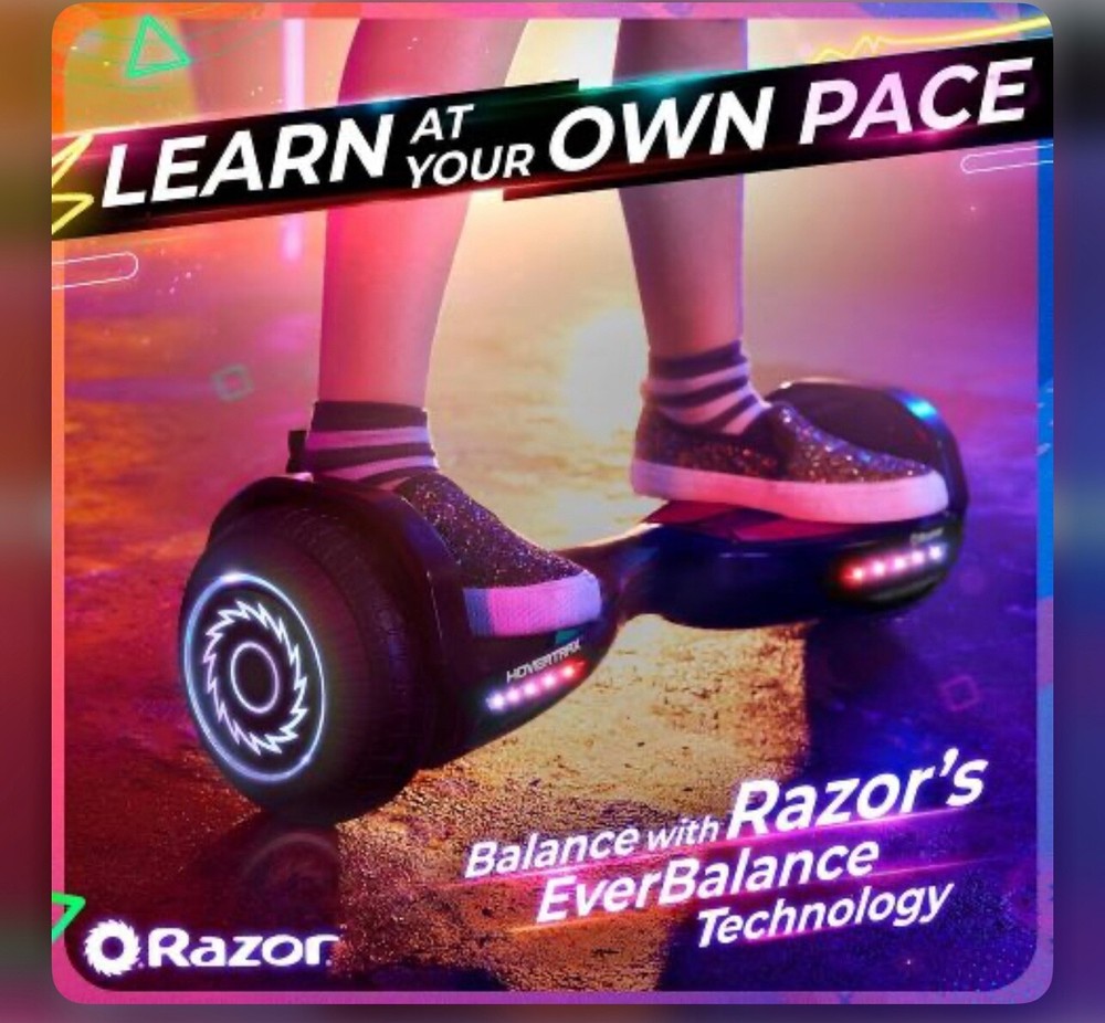 Razor Hovertrax Lux - Black/Red