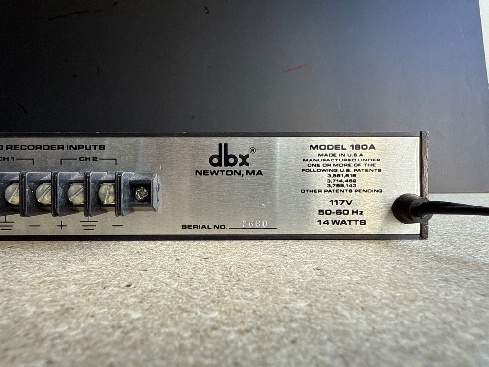 Noise Reduction System DBX 180A Type I