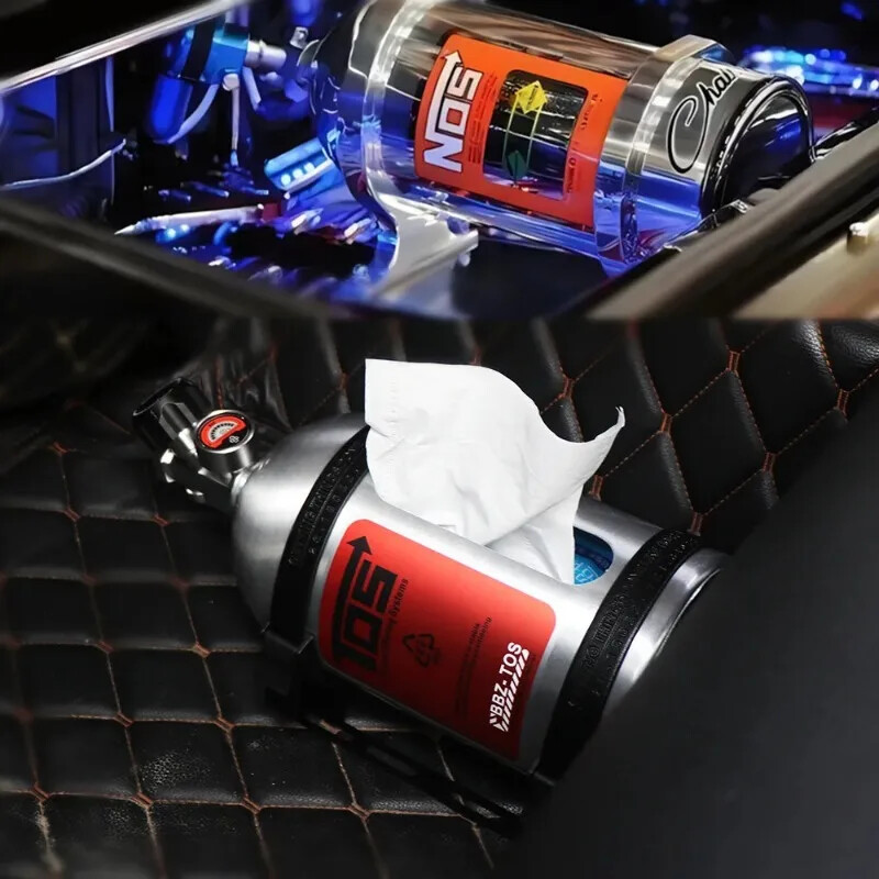 NOS Nitrogen System Tissue Box Car Interior Decoration Tissue Box Holder
