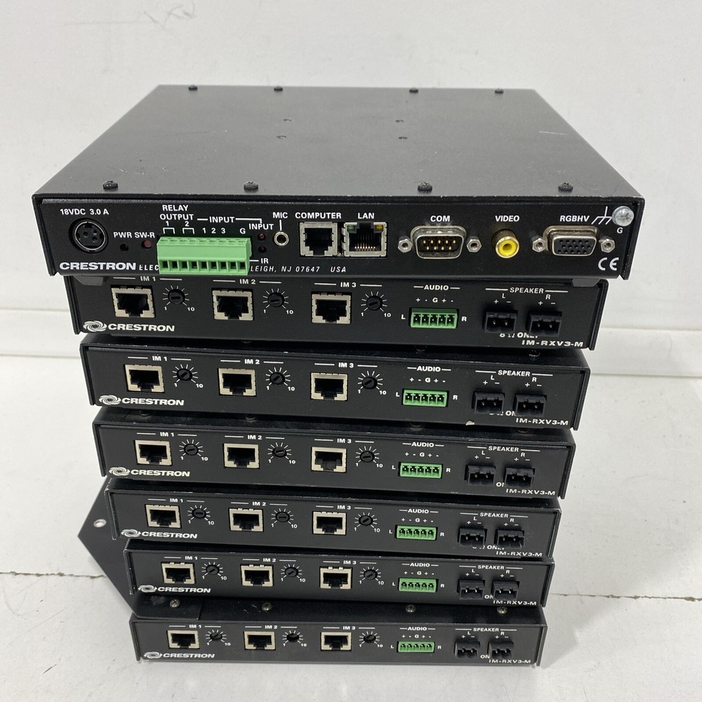 CRESTRON IM-RXV3-M Receiver With microhpone input Lot of 7