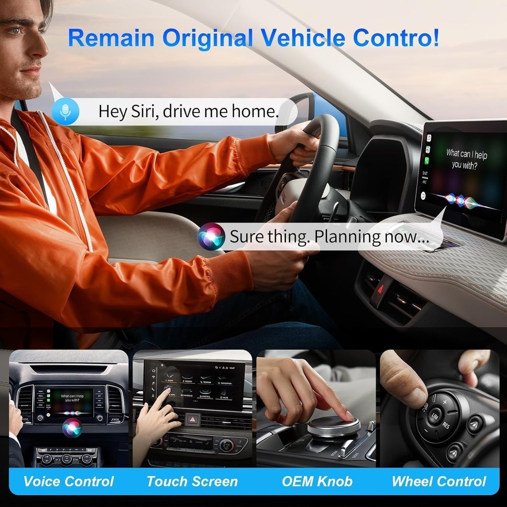 Wireless Carplay Adapter W/ Netflix/YouTube Ai Box for iPhone & Android