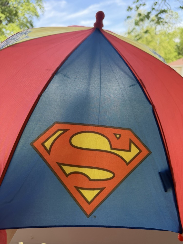 VINTAGE Kids Superman Umbrella DC comics