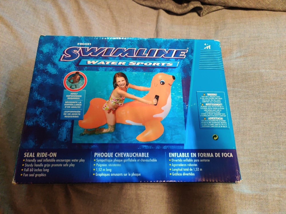 Swimline Seal Ride-On Inflatable Pool Float Toy
