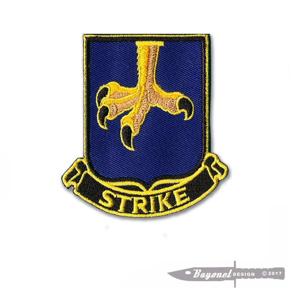 502nd Parachute Infantry "STRIKE" Patch - 3" X 2 1/2" Hook & Loop backing