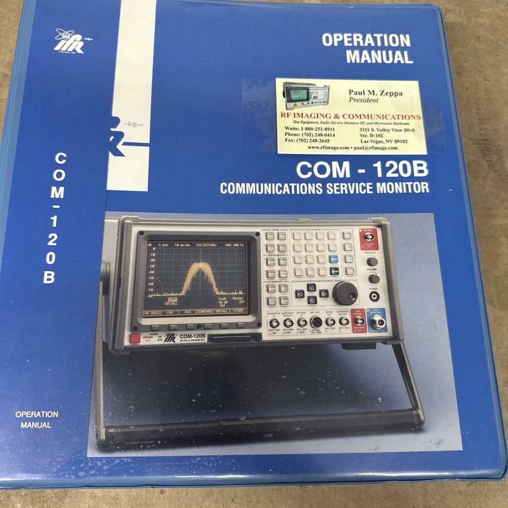 IFR Com-120b Operations Manual