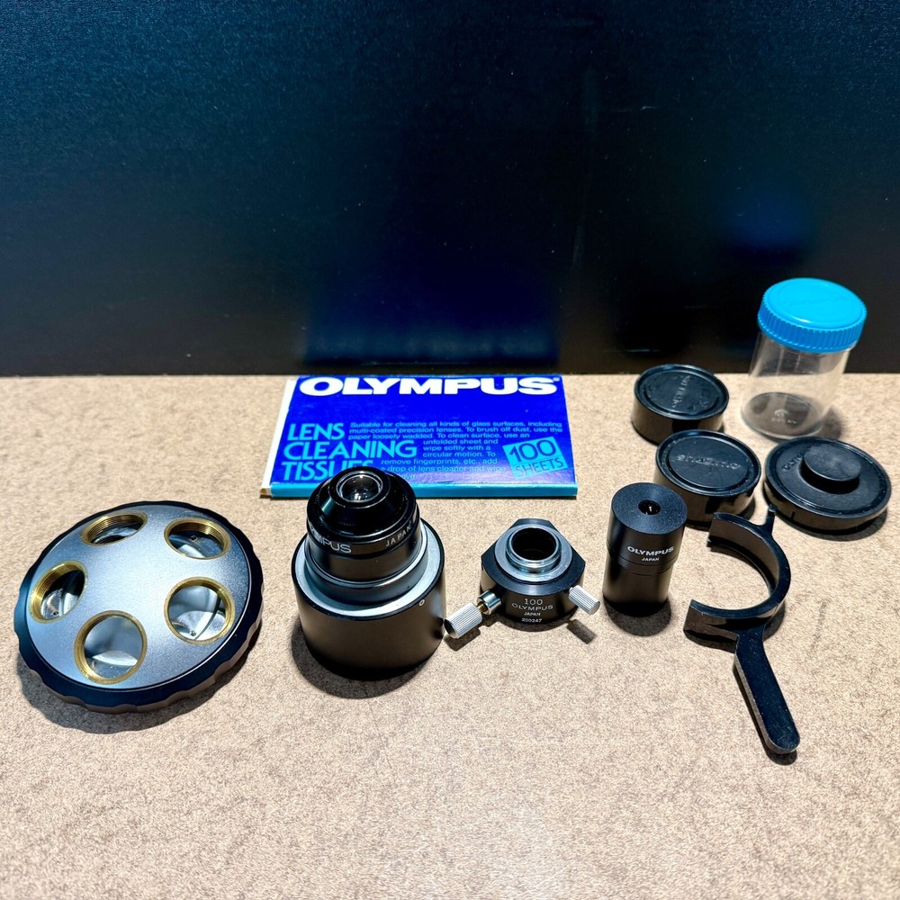 Olympus Microscope Eyepiece Lens Bundle