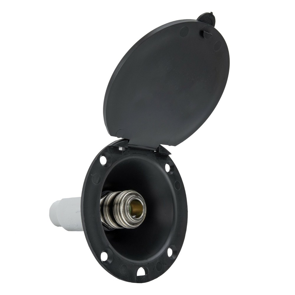 RV Exterior Spray Port Hook-Up Connector Optional Hose with Sprayer or Connector