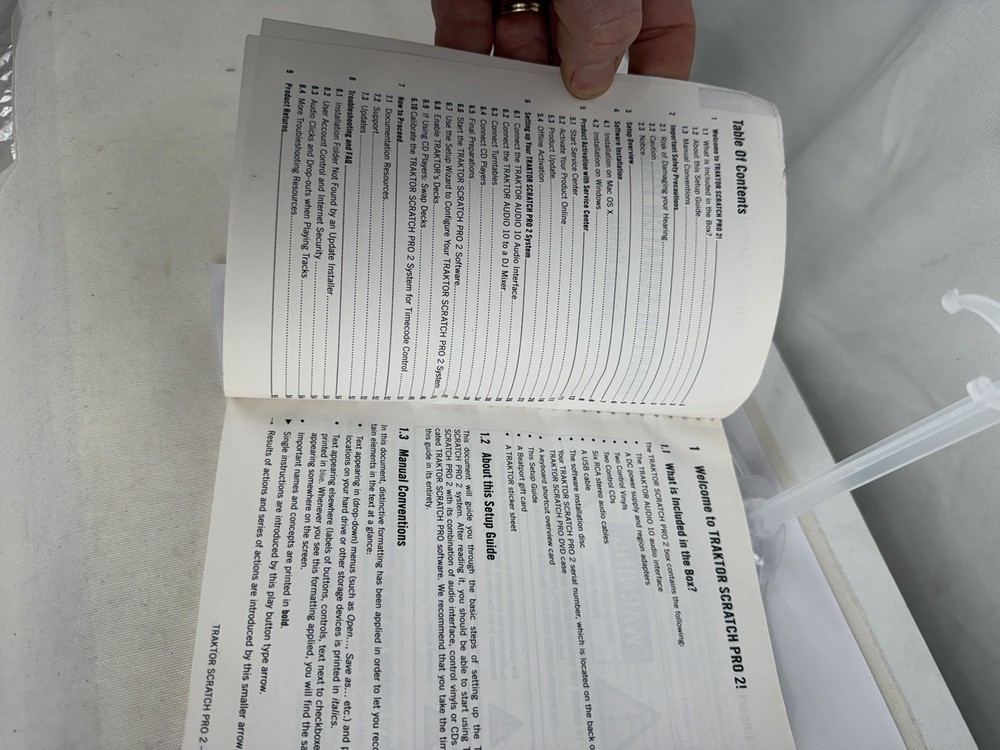 Traktor Scratch Pro 2 Setup Guide - Guide book only