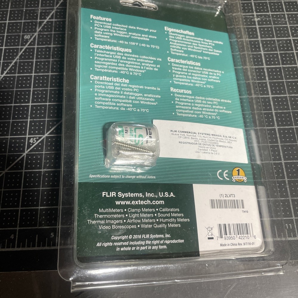 Extech Instruments Temperature Datalogger TH10