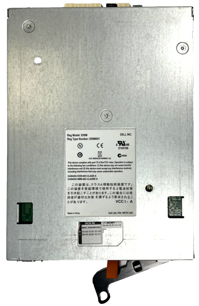 Dell EqualLogic PS4100 E04J 24SFF Storage Array 2x E09M001 Control Module 2x PSU