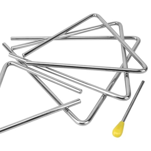 8 PCS Triangle Musical Percussion Instruments, Triangle Instrument with