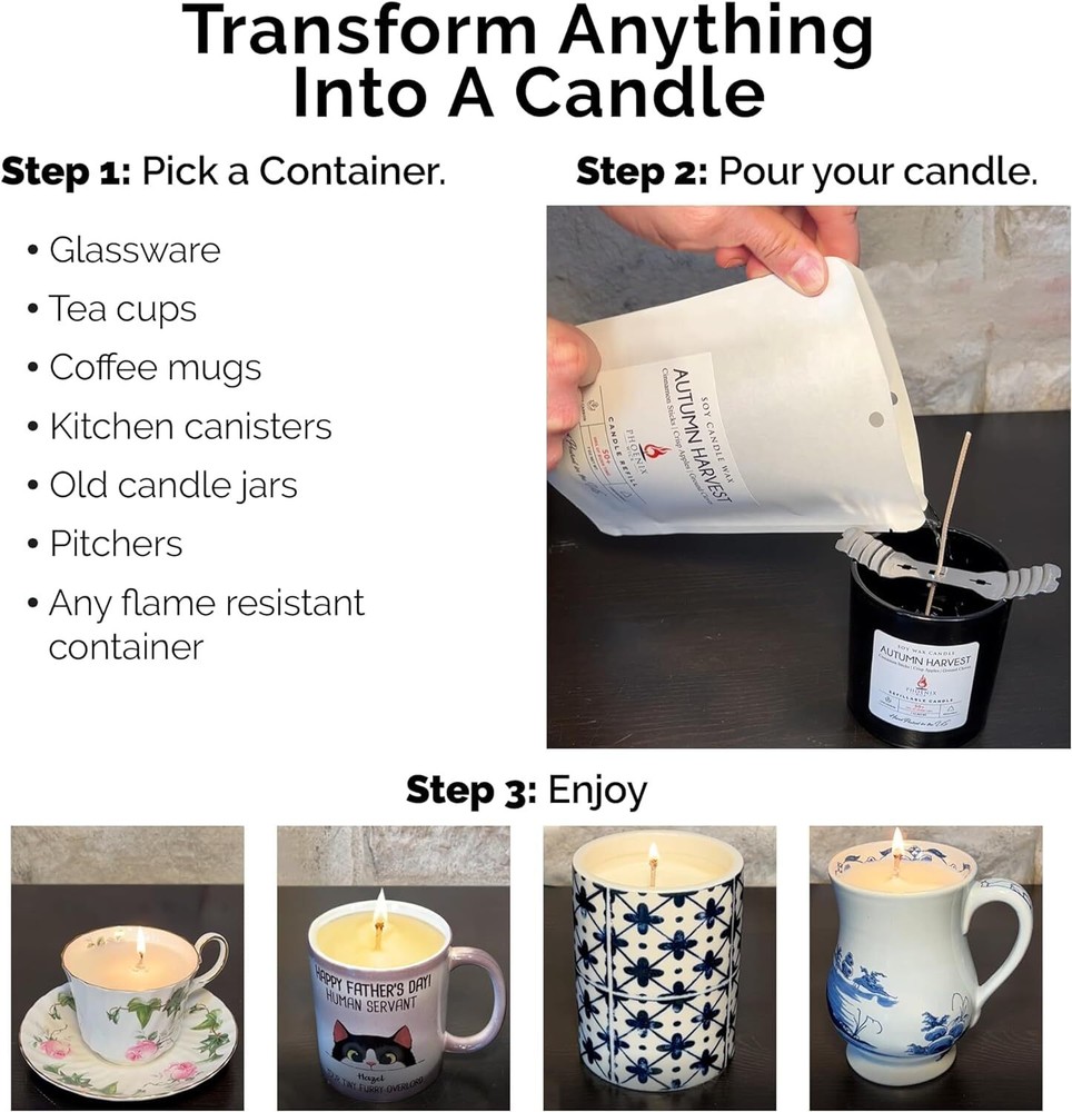 Candle Making Kit – Transform Anything Into A Candle – Candle Making Kit with...