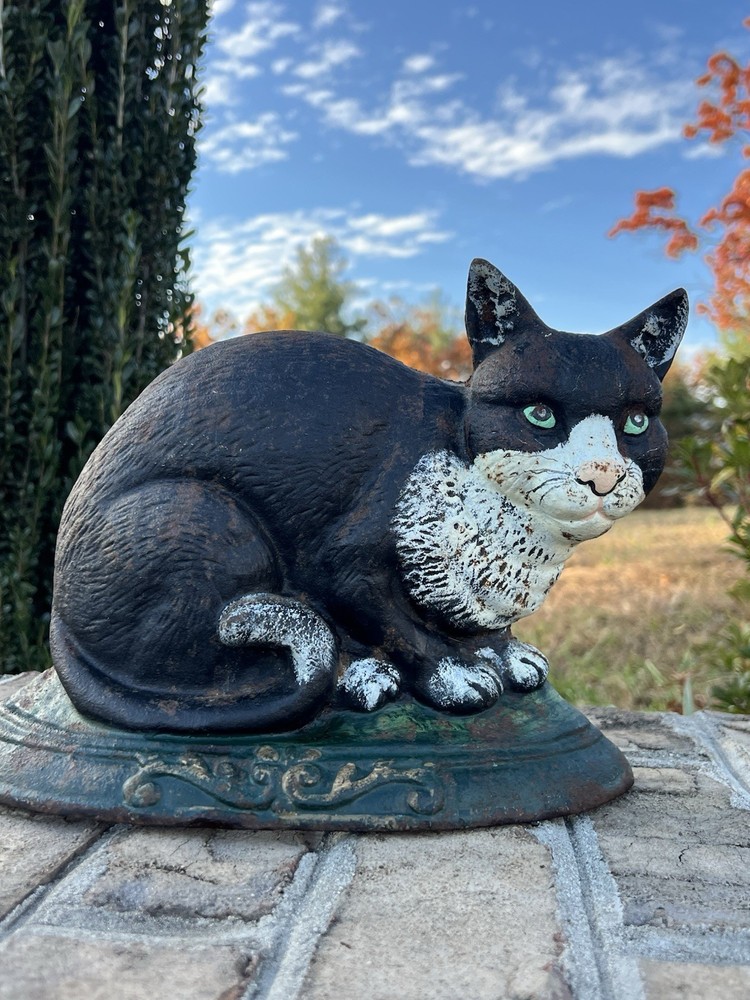 Vintage Cast Iron Cat Doorstop