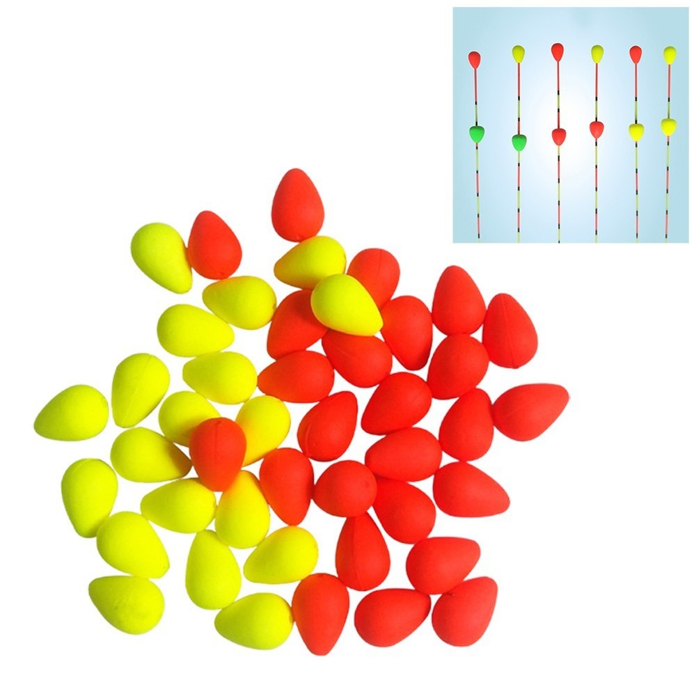 10/50/100pcs Float Tail Eye-catching Beans Float Signal Sender Visualable Beads