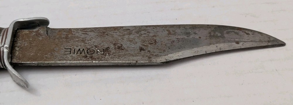 Vintage Fixed Blade Bowie Knife Need TLC