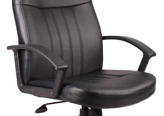 Loop Arms Executive Leather Chairs Replacements Attach Seat Back 2pc Set #ECA-L