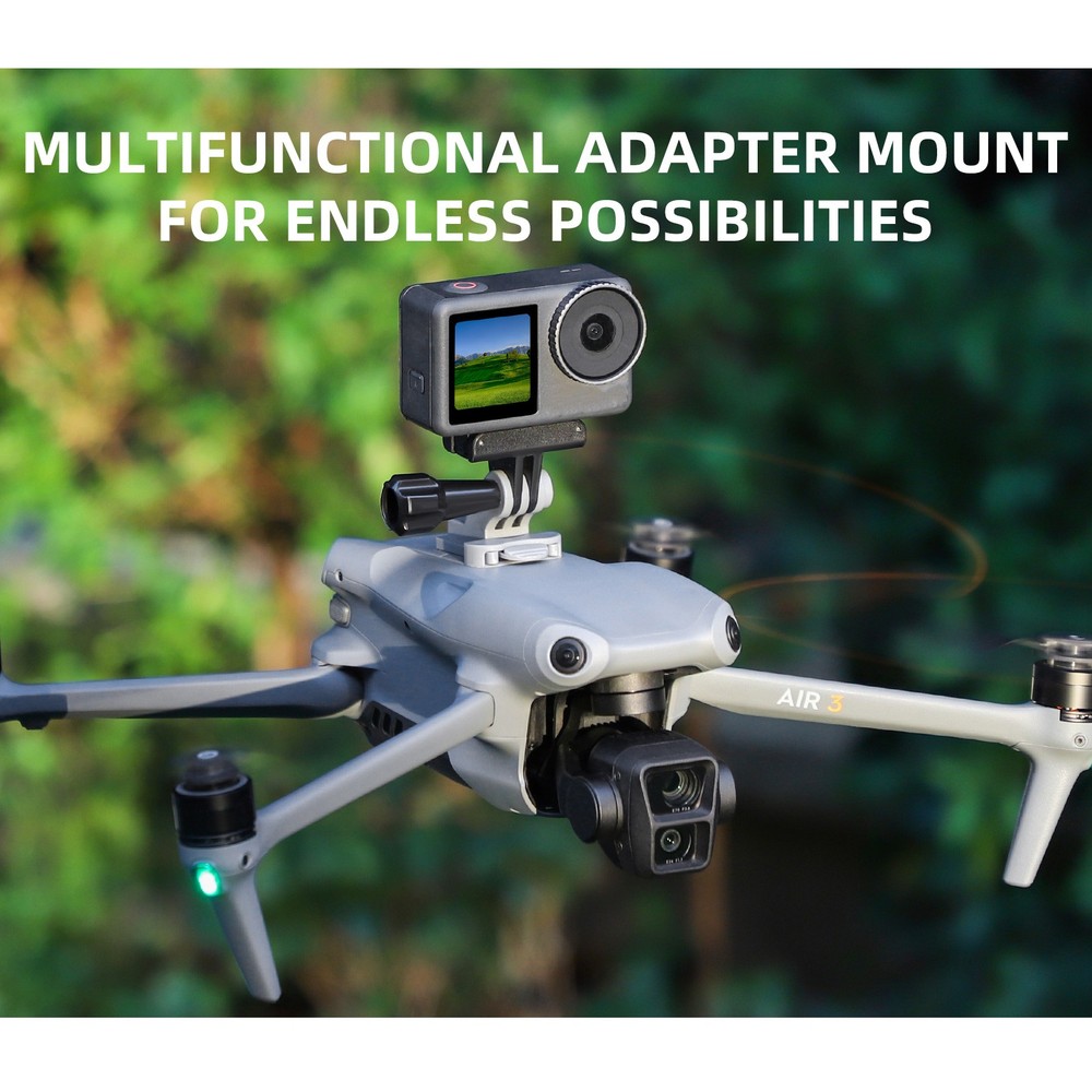 Action Camera Connector Fixed Base Adapter Mount For DJI Air 3 Drone Accessories