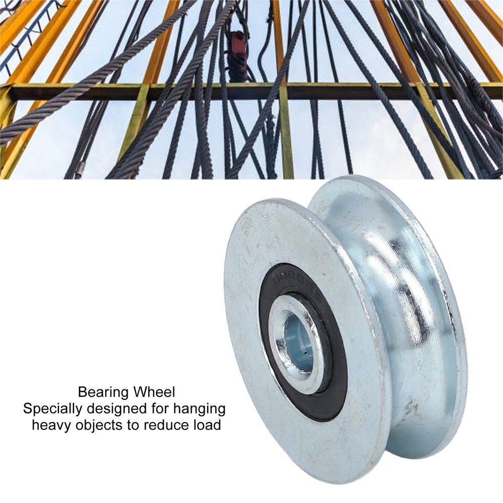 2 Pcs Pulley Rolling Wheel High Strength Load Bearing For Heavy Objects Premium