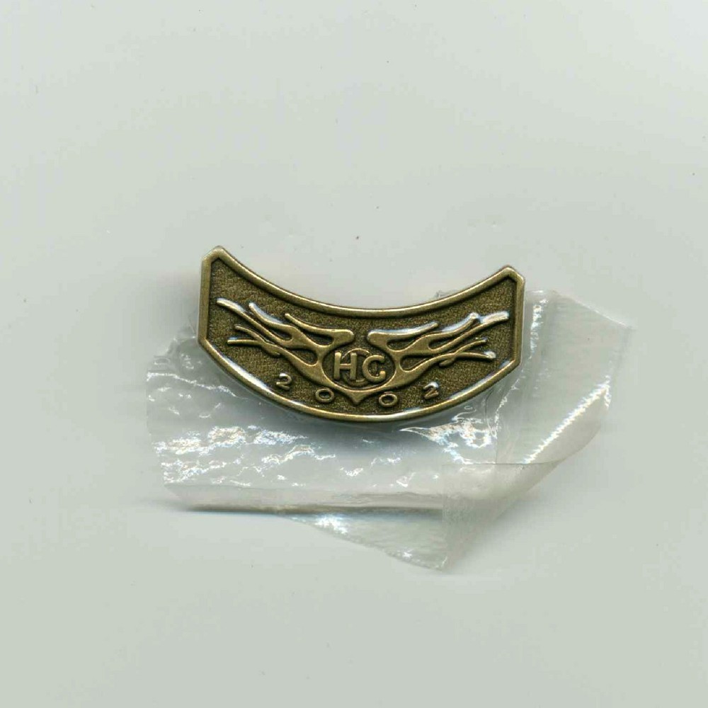2002 Harley Davidson HOG Patch & Pin Set Owners Group Vest Jacket Rocker New