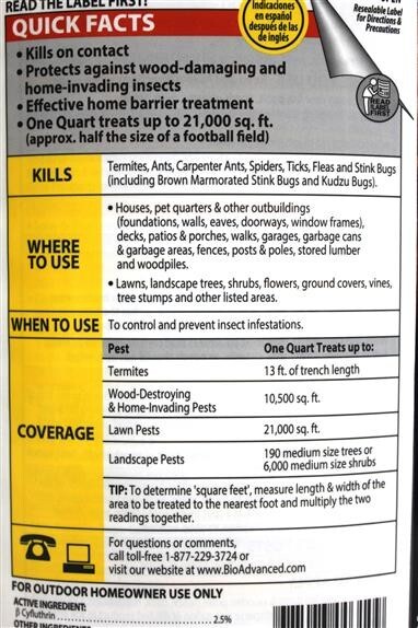 2x☆Carpenter Ant☆Termite Killer Plus☆Concentrate☆Kills Spiders☆Fleas☆Ticks☆Lot