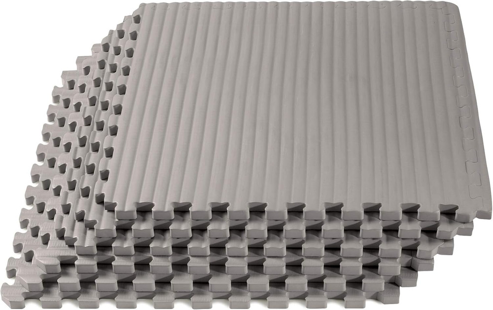 3/4 Inch Thick Martial Arts EVA Foam Exercise Mat, Tatami Pattern, Interlocking