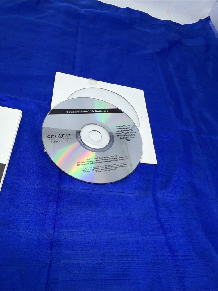 Creative Labs Sound Blaster 16 Software CD-ROM Windows 95 3.1/DOS