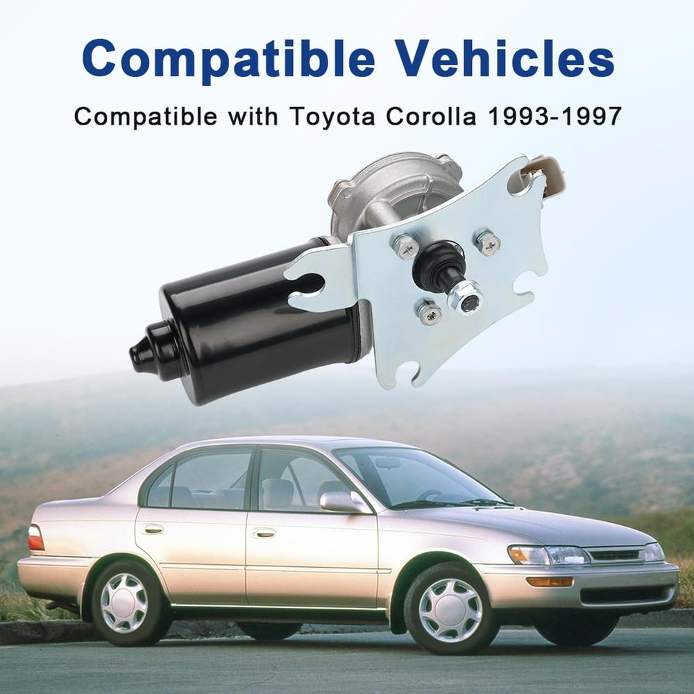 Front Windshield Wiper Motor Compatible with Toyota Corolla 1993 1994 1995 19...