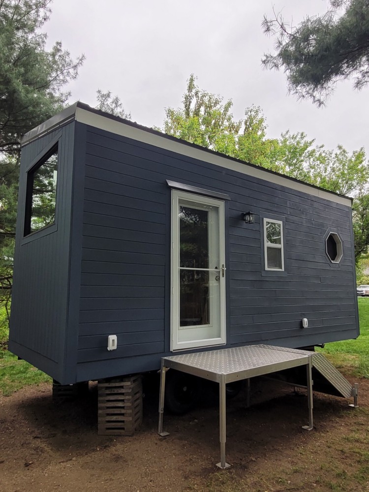 Tiny Home on Wheels, 8x24 Trailer with Hookups, Sleeping Loft