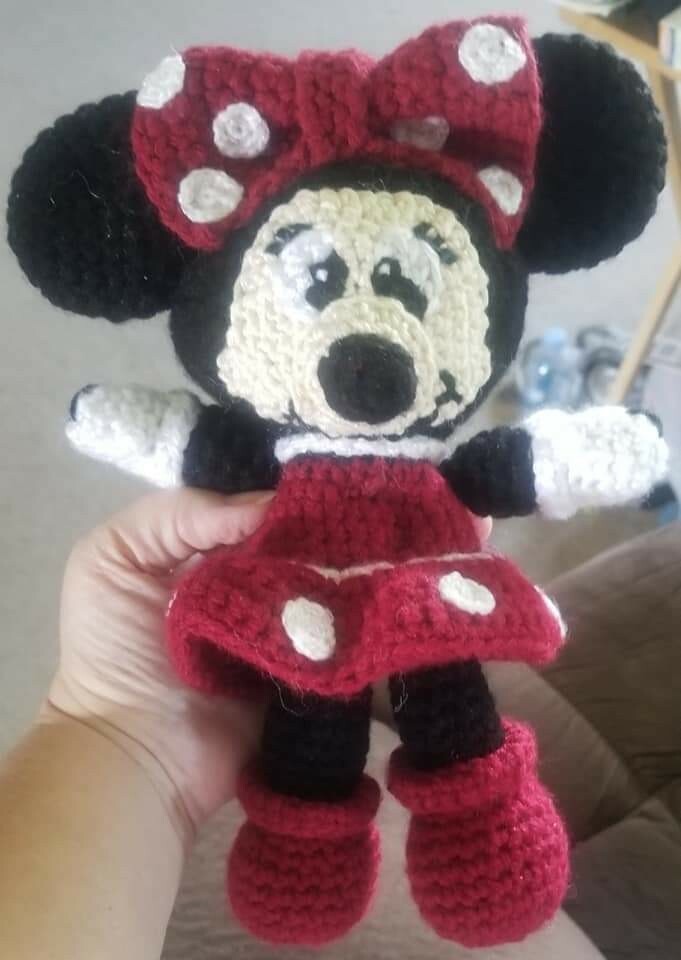 Crocheted Minnie Mouse, Made To Order
