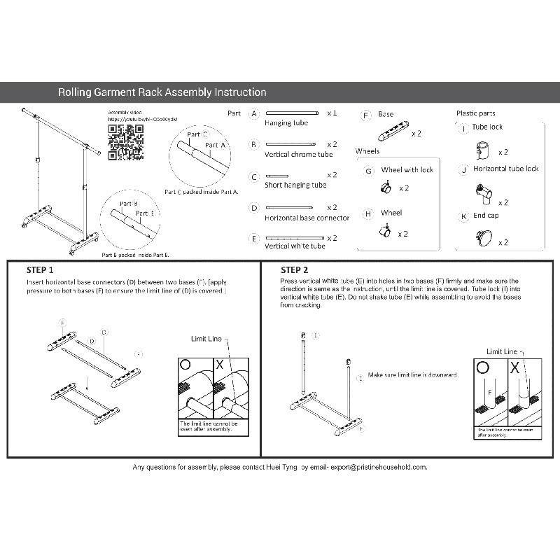 Adjustable Rolling Garment Rack Space-Saving Clothes Organizer W/ Shoe Storage