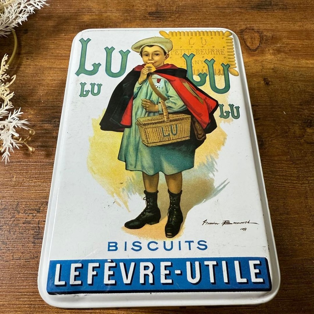 French Vintage LU Biscuits Biscuit Tin