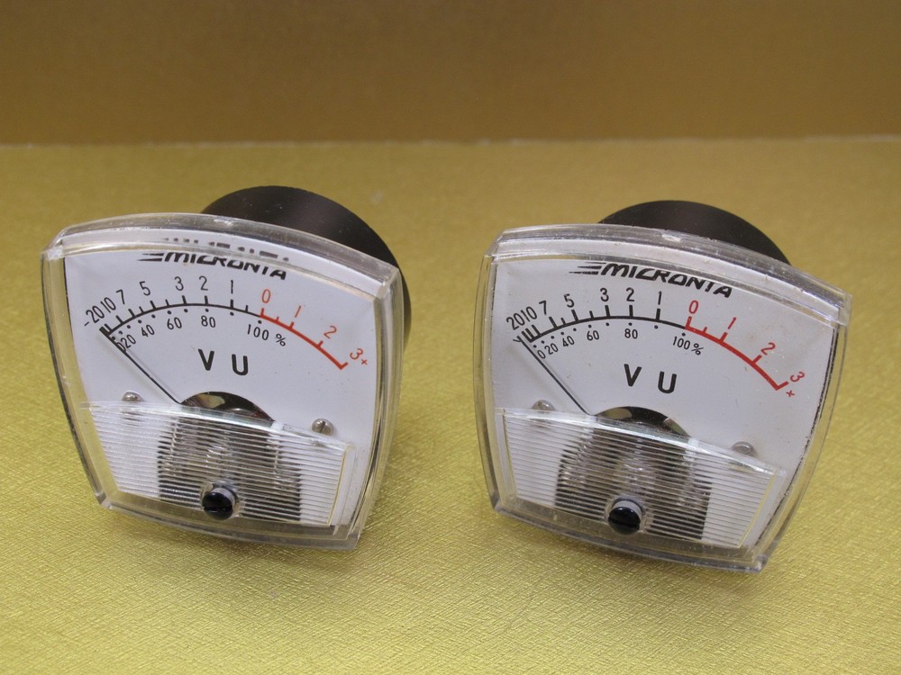 Micronta Audio VU Meter Pair Arched Top NICE!