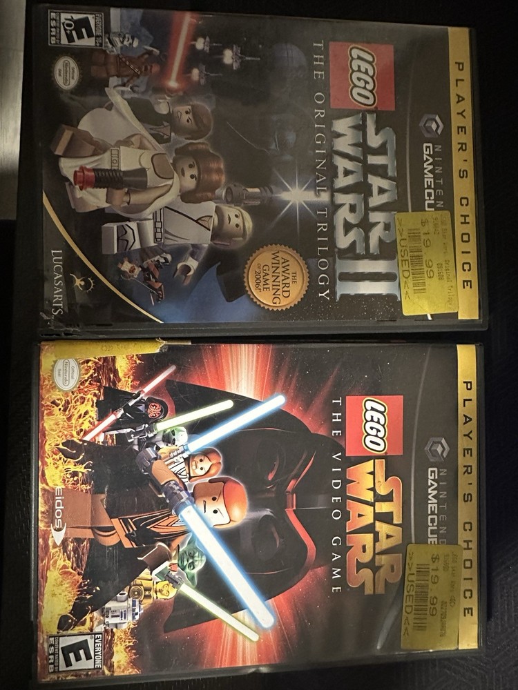 Nintendo GameCube Silver Console With Cables + Controller + 2 Games