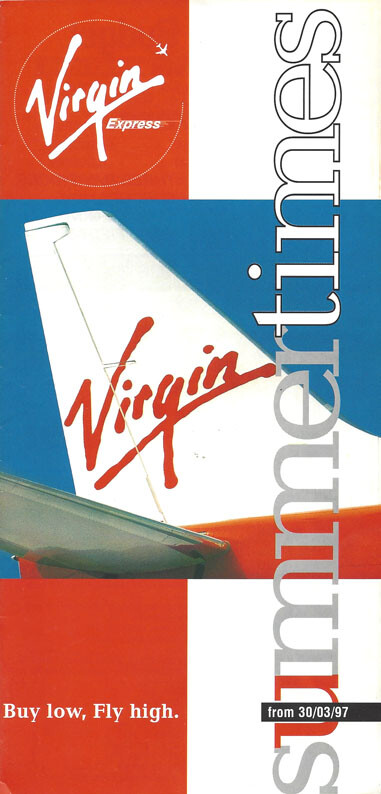 Virgin Express system timetable 3/30/97 [4111]