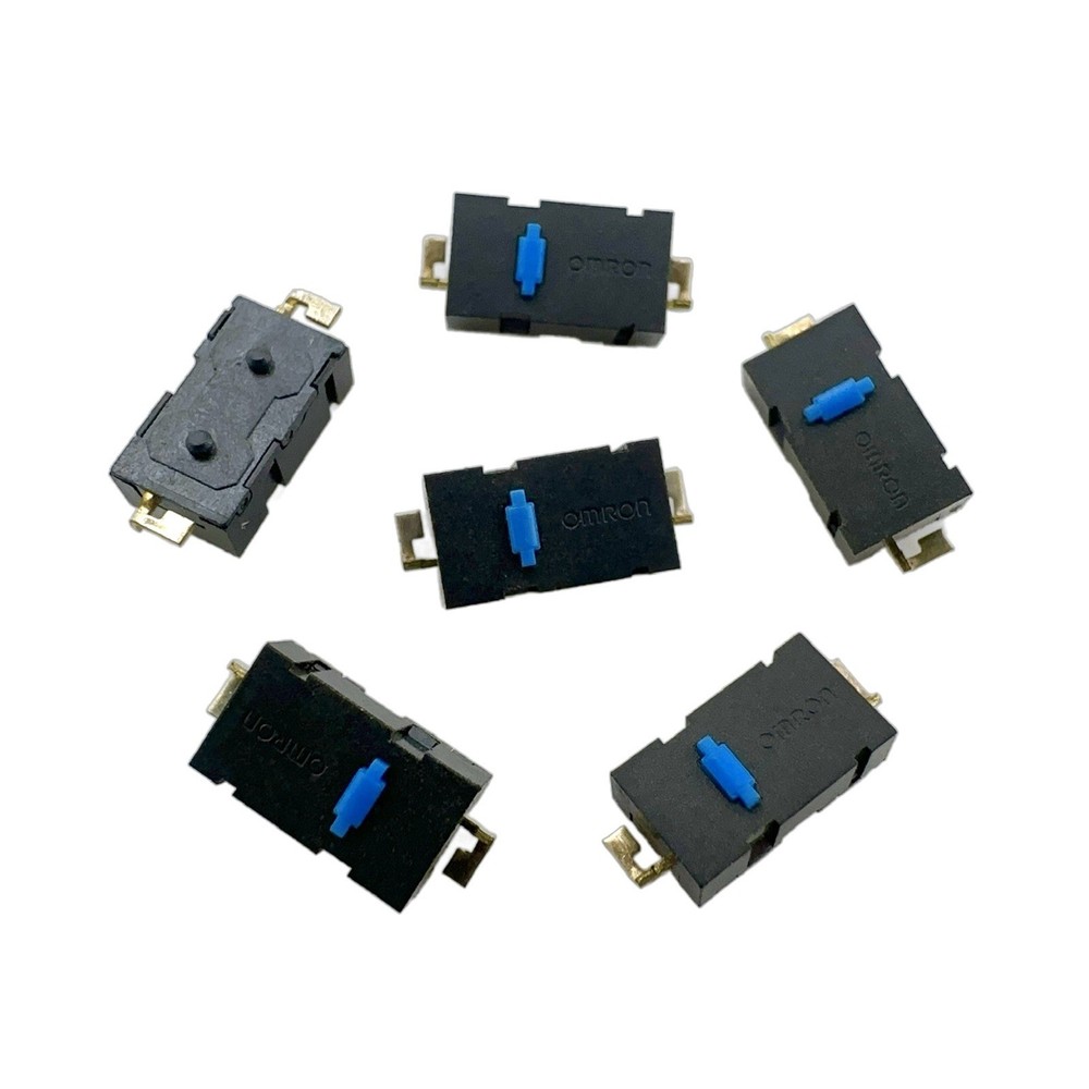 6 Pcs - Omron D2LS-21 Blue 2-Pin Micro Switch