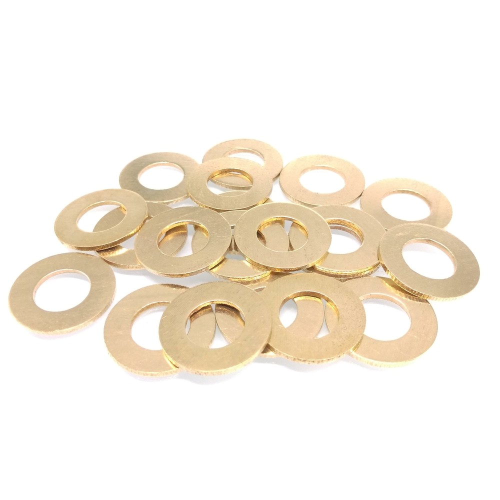 100pcs M10 Brass Flat Washers