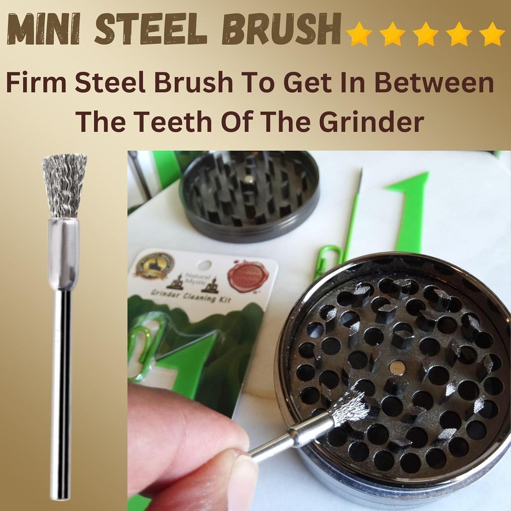 Complete Grinder Care Kit for Herbs, Coffee, & Pre Rolled Cones - Durable Tools