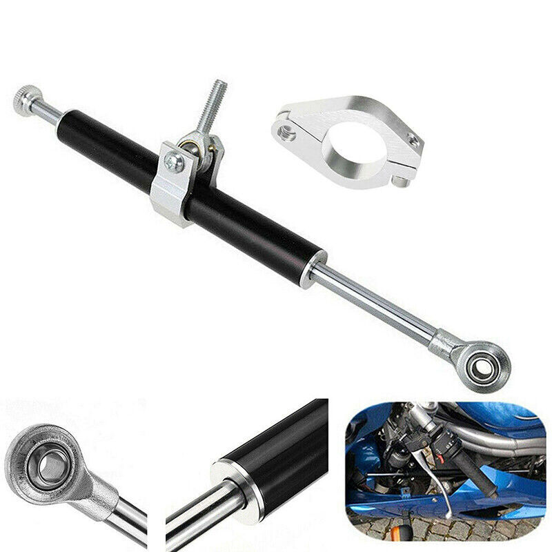 Black Motorcycle Steering Damper Stabilizer Prevent-Uncontrol For MV Agusta KTM