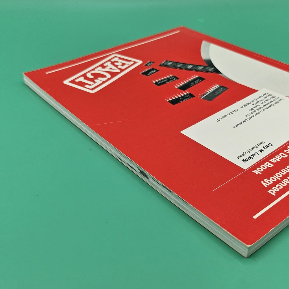 Fairchild Advanced CMOS Technology FACT Logic Data Book 1987 Vintage Computer VG