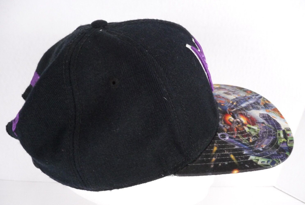 Hasbro Transformers 2015 Hat Cap Adjustable Snapback Purple Logo Colorful Bill