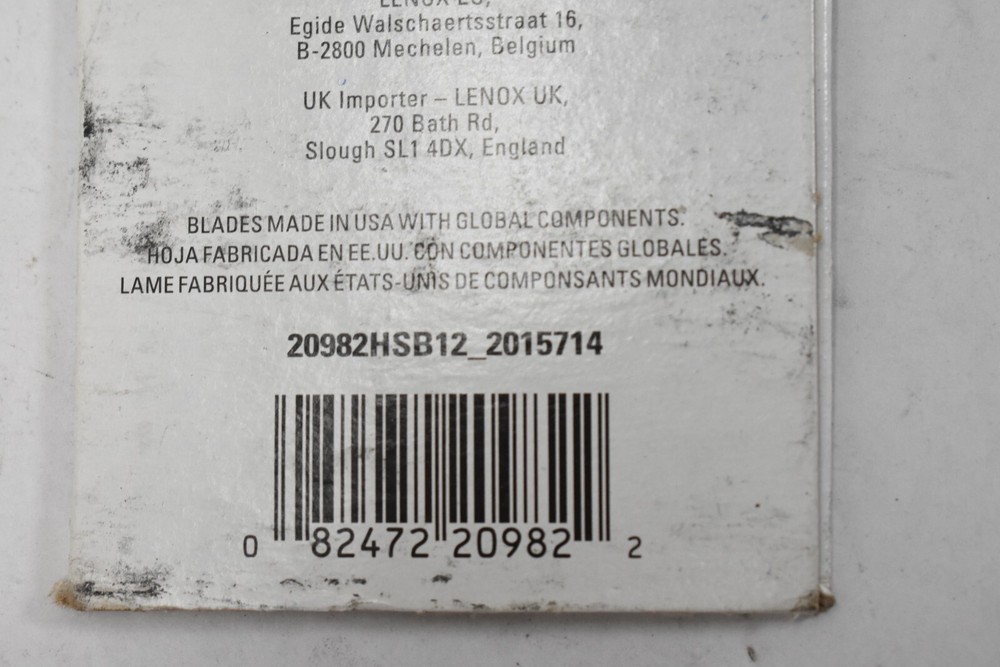 Lenox 20982 HSB12 12" Handsaw Replacement Blade PVC/ABS Saw Blade