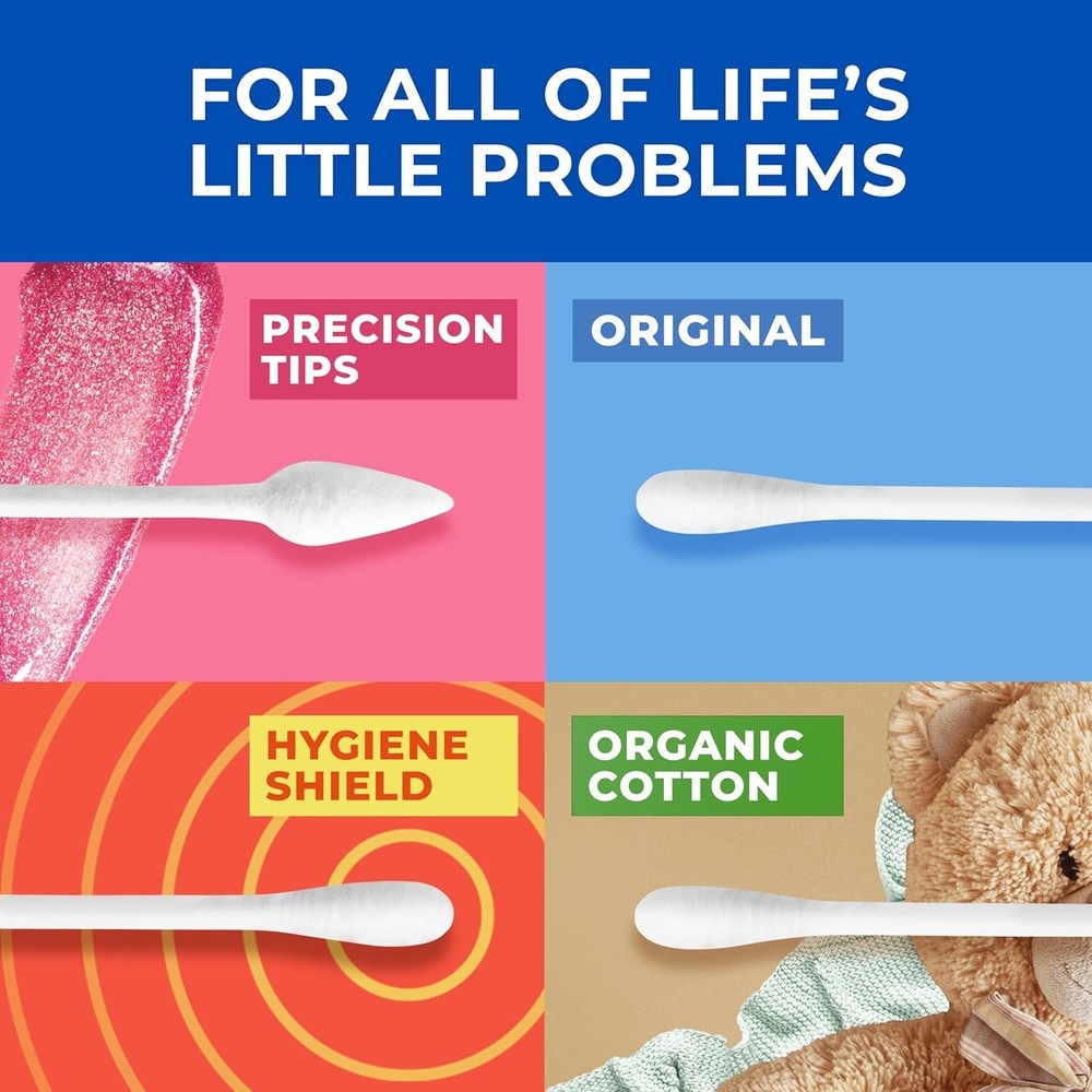 Q-Tips Cotton Swabs, Precision Tip, 170 Count